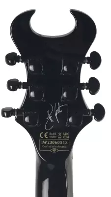 Schecter Synyster Standard in Gloss Black With Silver Pinstripes 6